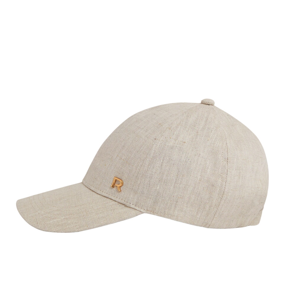 REISS Lilly Linen Logo Baseball Cap
